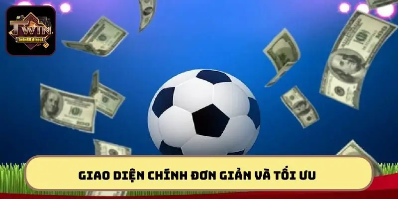 Giao diện chính đơn giản và tối ưu của thể thao twin68